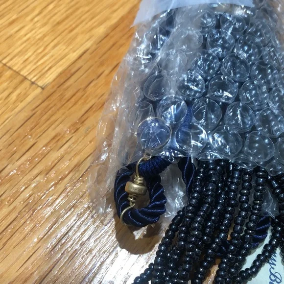 Tommy BAHAMA Island Navy Tassel Necklace 💎 🎥 - Picture 10 of 13
